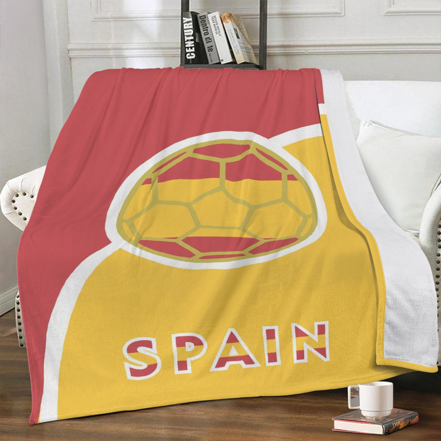 Spain Soccer Fleece Blanket