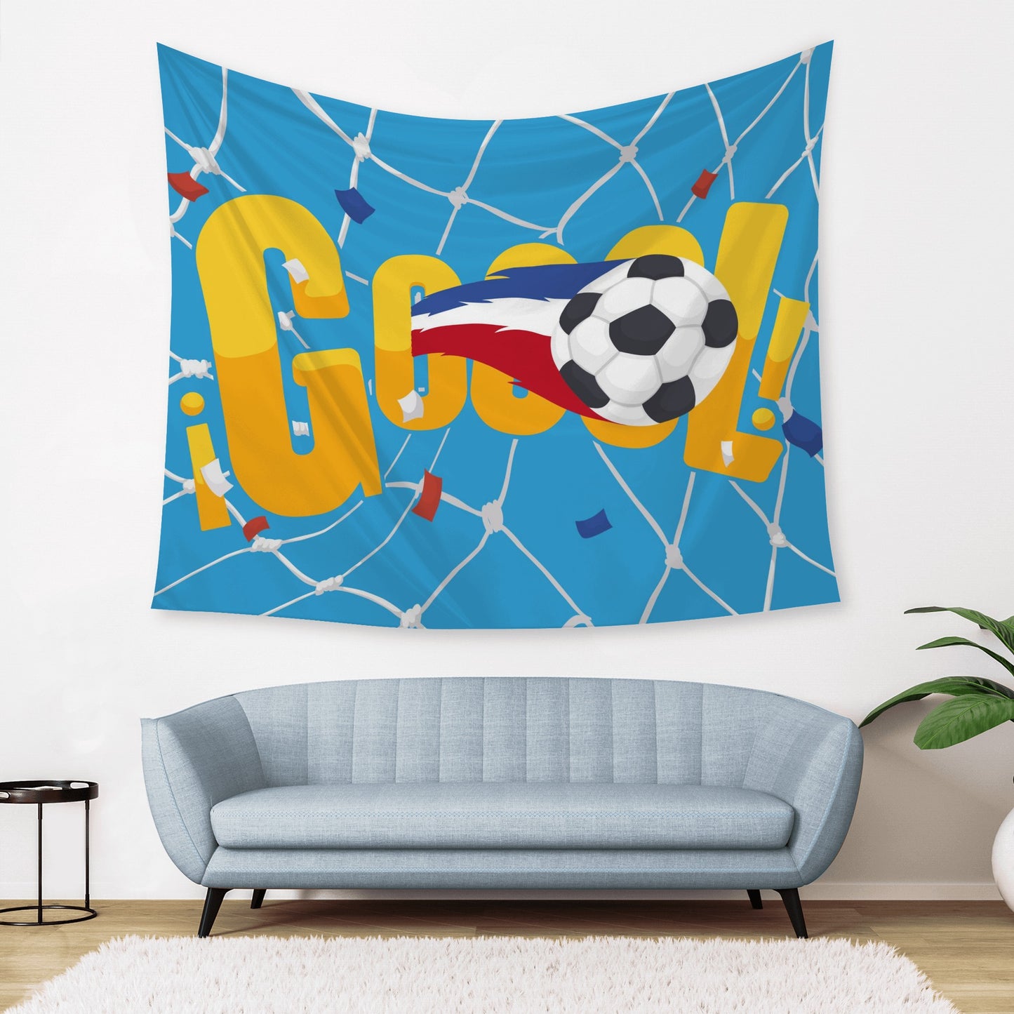 GOAL Kick a Soccer Ball Tapestry To Bring A Sporty Feel to Any Room