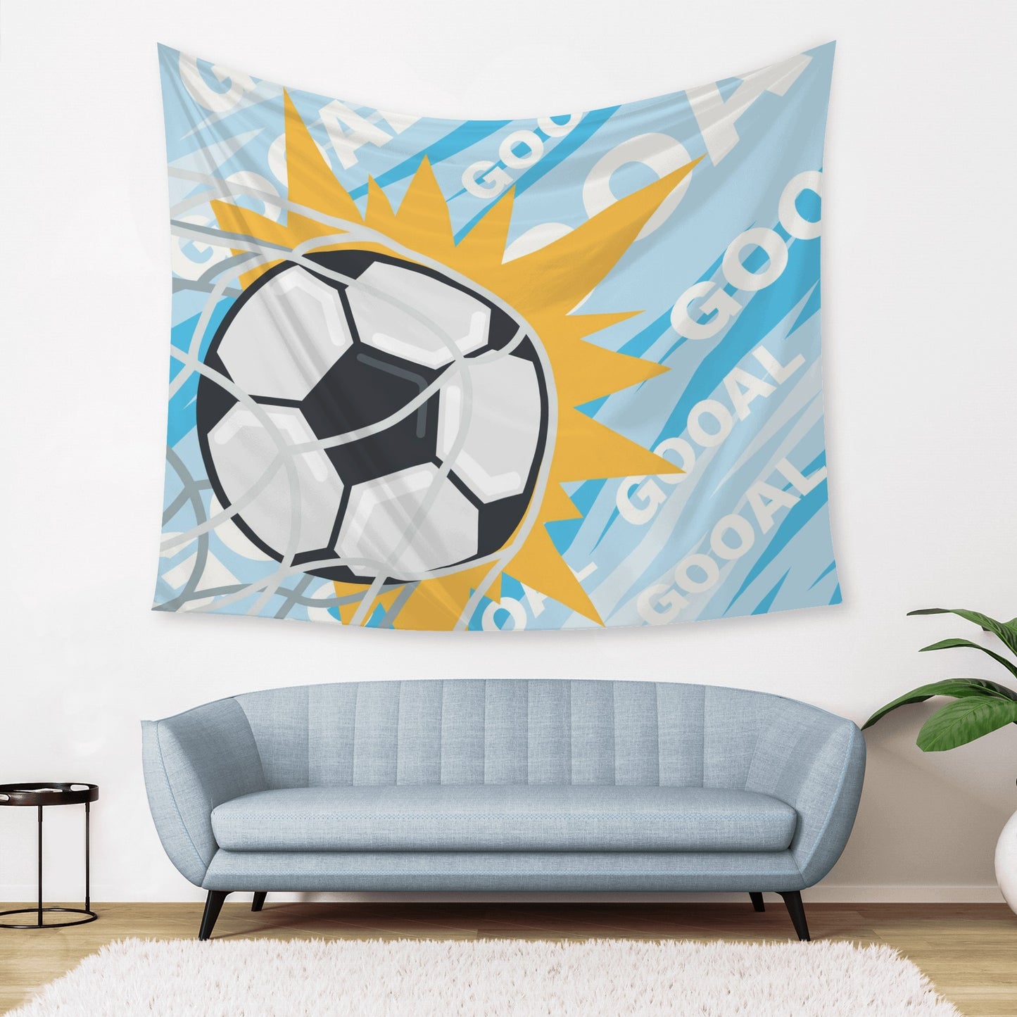 Soccer Goal Tapestry To Bring A Sporty Feel to Any Room