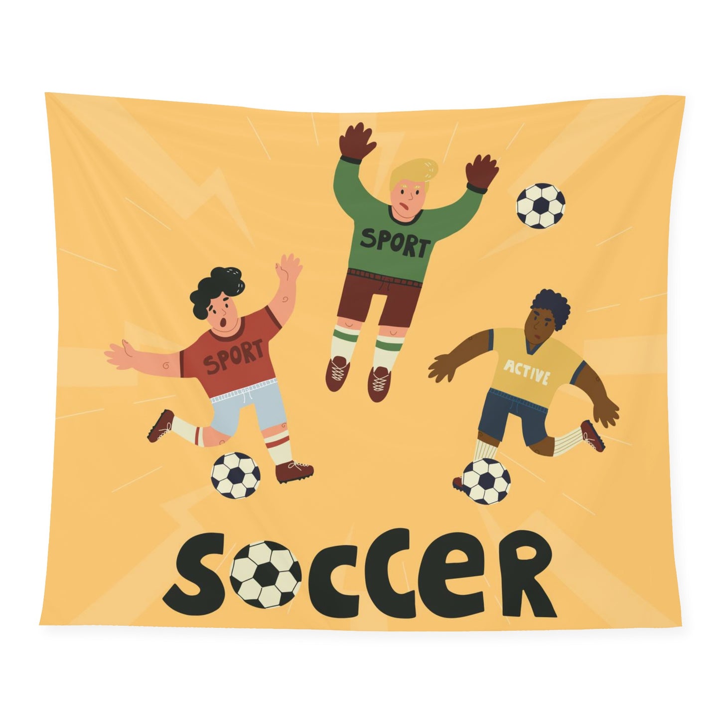Soccer is Life Tapestry To Bring A Sporty Feel to Any Room