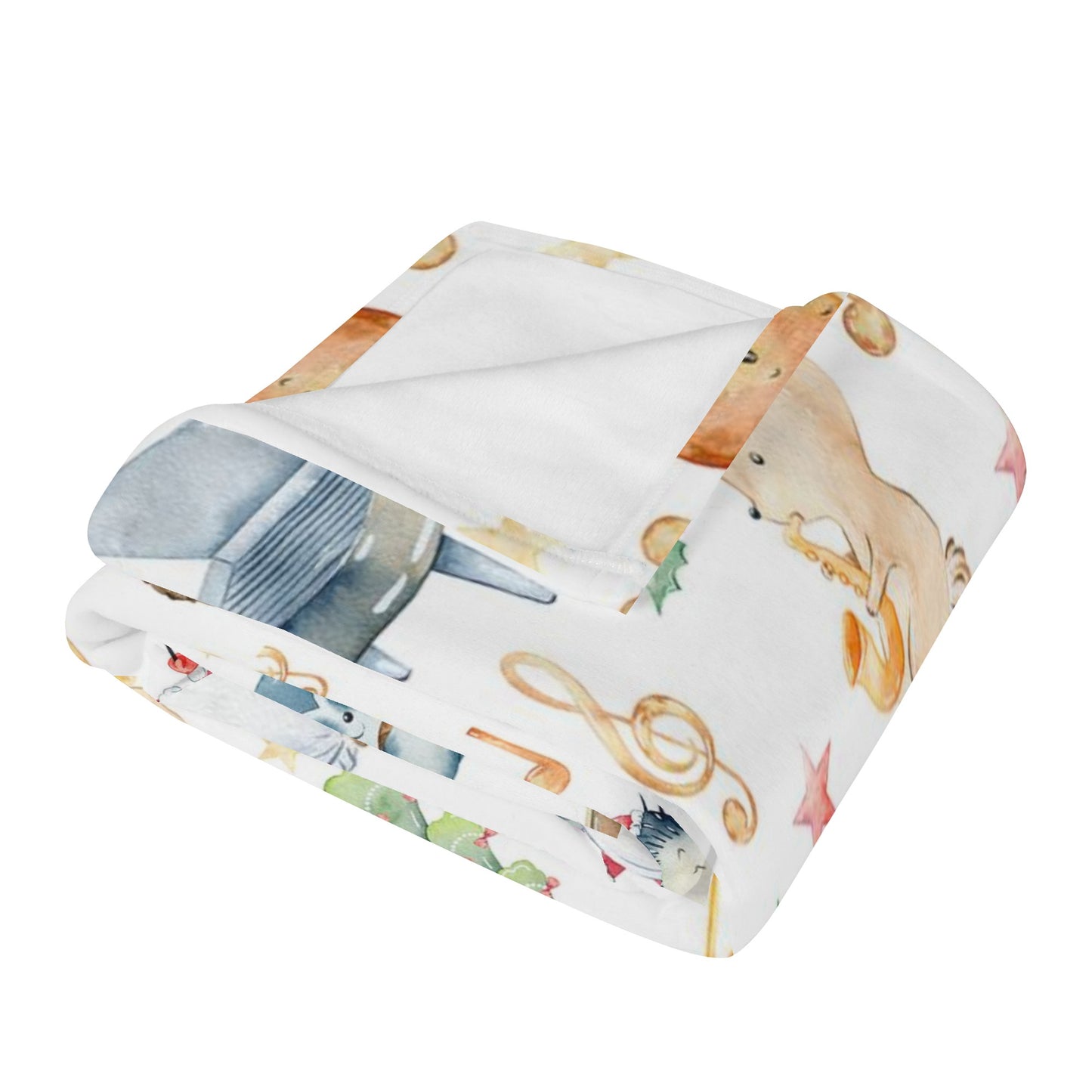 Merry Christmas Critters Soft Flannel Breathable Blanket