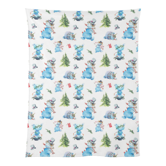 Frosty The Snowman Soft Flannel Breathable Blanket