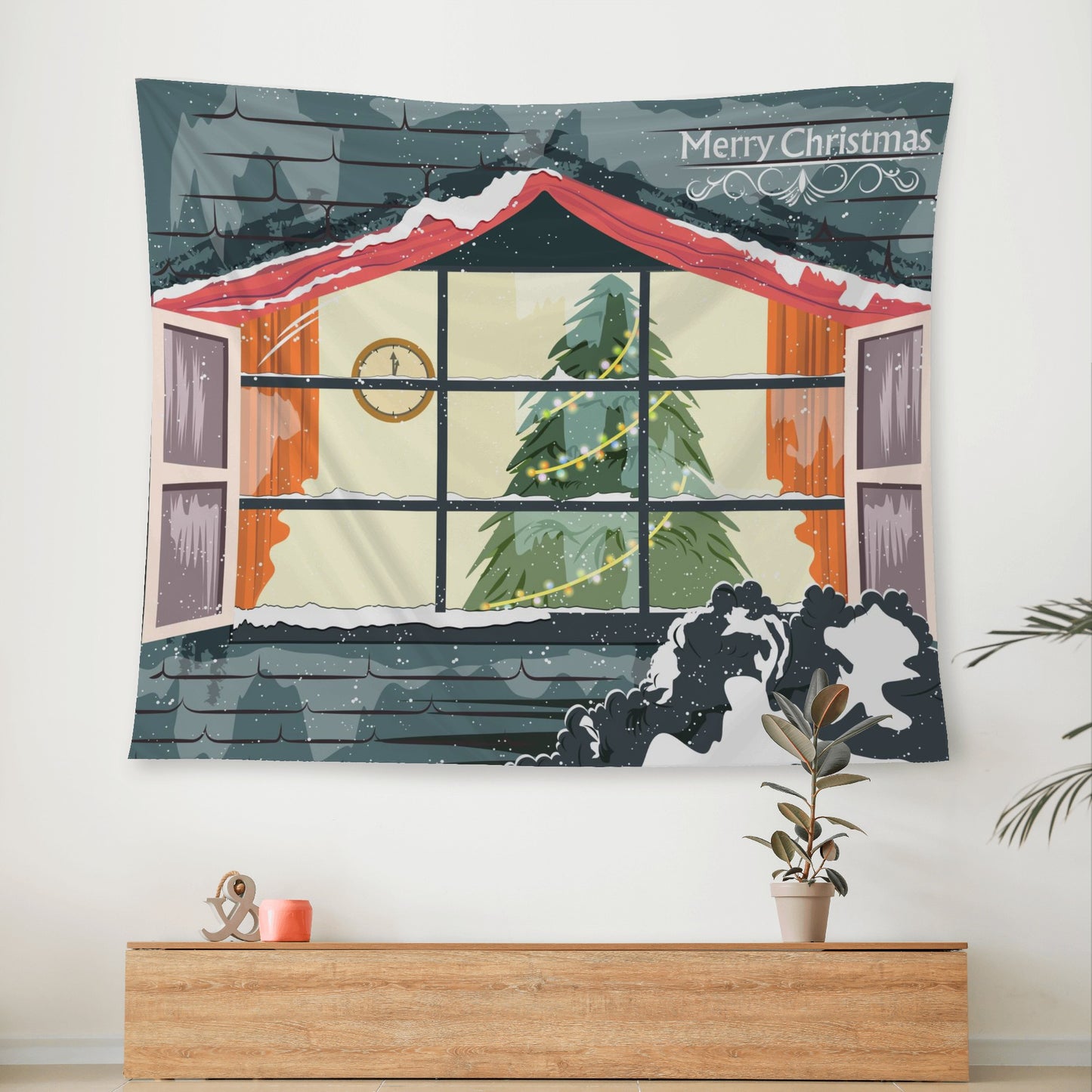 Country At Home Christmas Wall Tapestry To Bring Beauty To Any Space