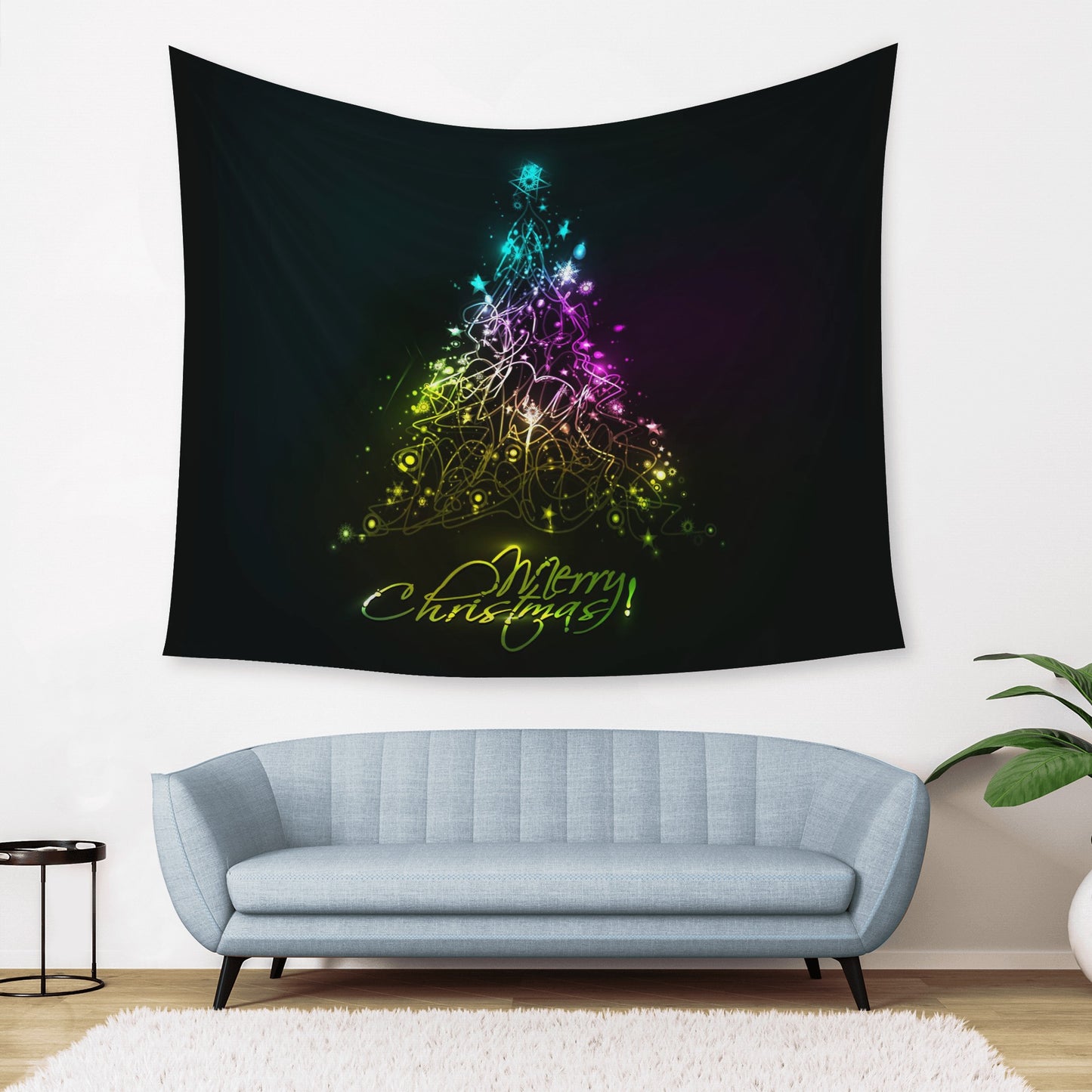 Stunning Addition to Any Home A Christmas Tree Delight Wall Tapestry