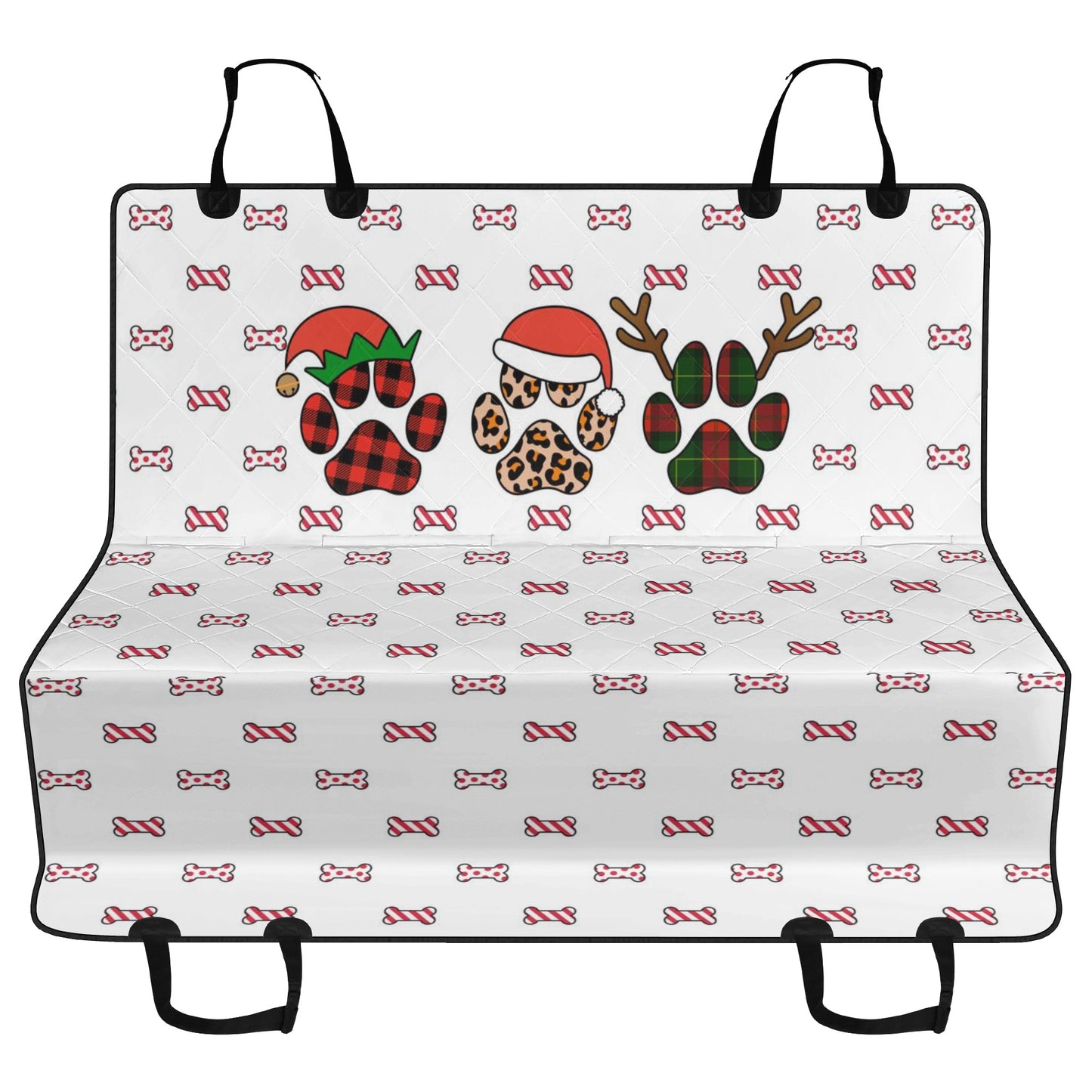 Christmas Themed Backseat Car Pet Seat Covers