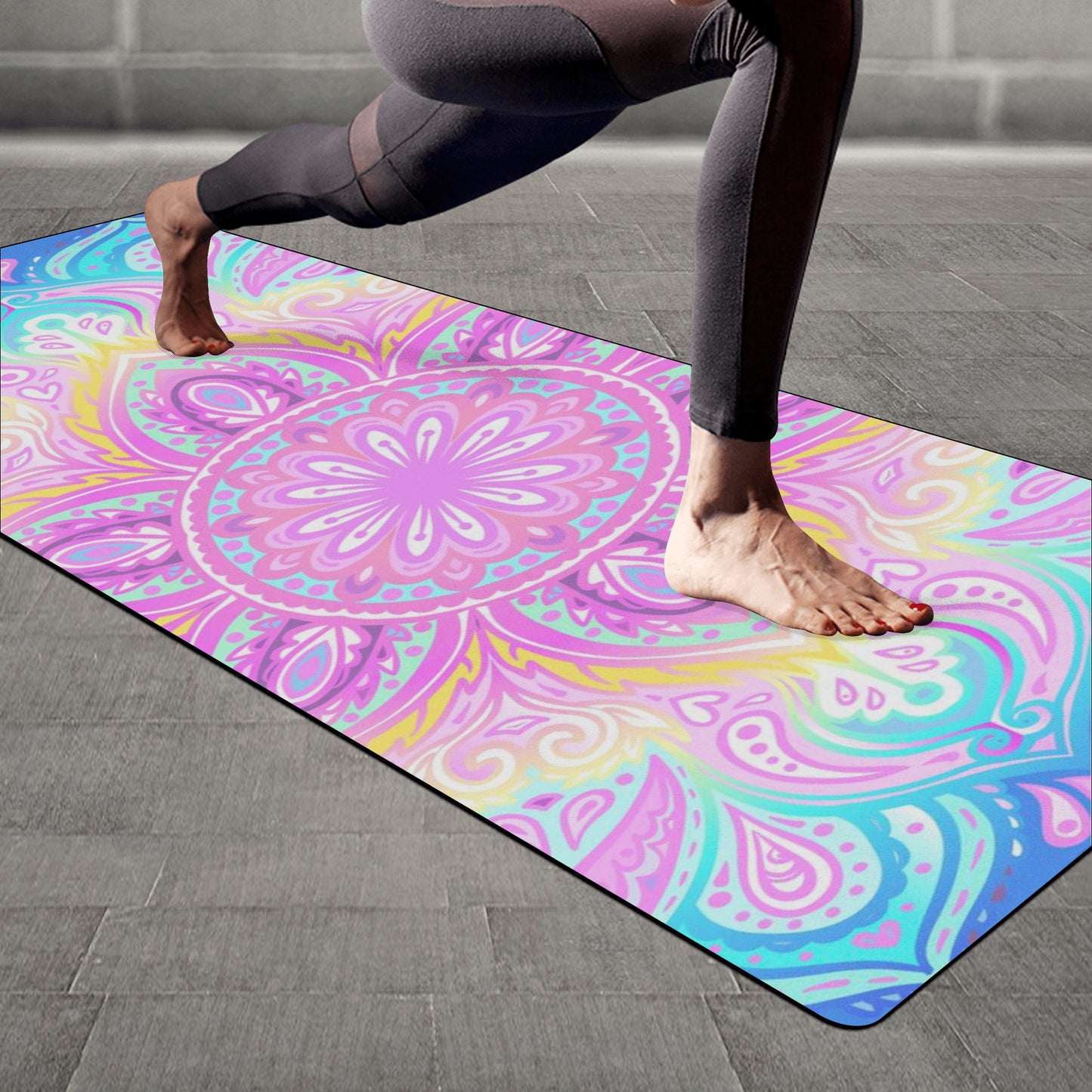 Beautiful Pastel Rubber Yoga Mat Bringing Zen to the Room