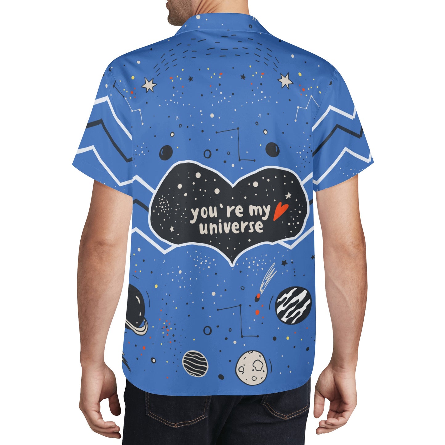 A Hawaiian Style Shirt for the UFO Hunter, Astronaut or Simply a Space nut that you Love and Adore