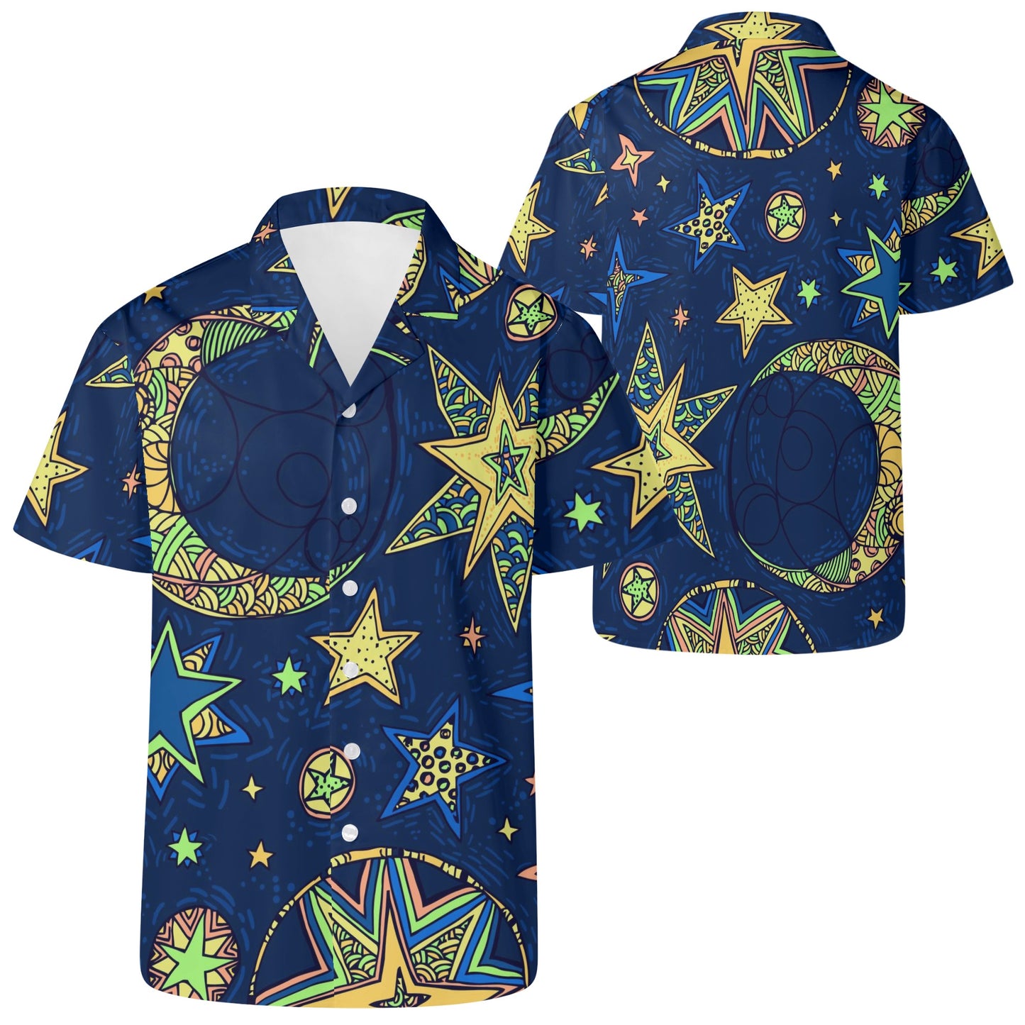 Reach for The Stars Mens Hawaiian Casual Shirt Great Gift for Dad