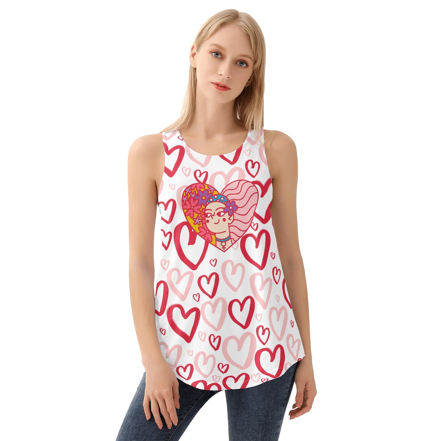 Mom Love Womens All Over Print Tank Top