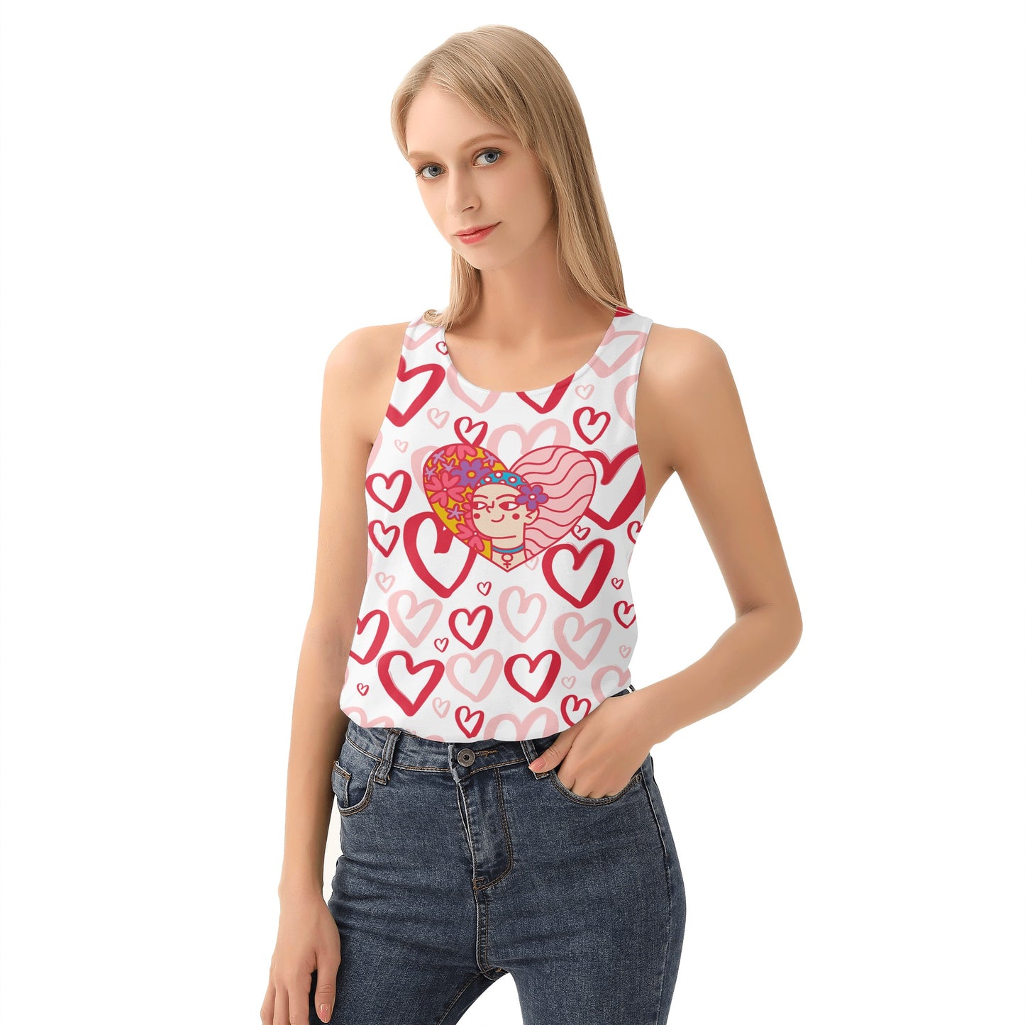 Mom Love Womens All Over Print Tank Top