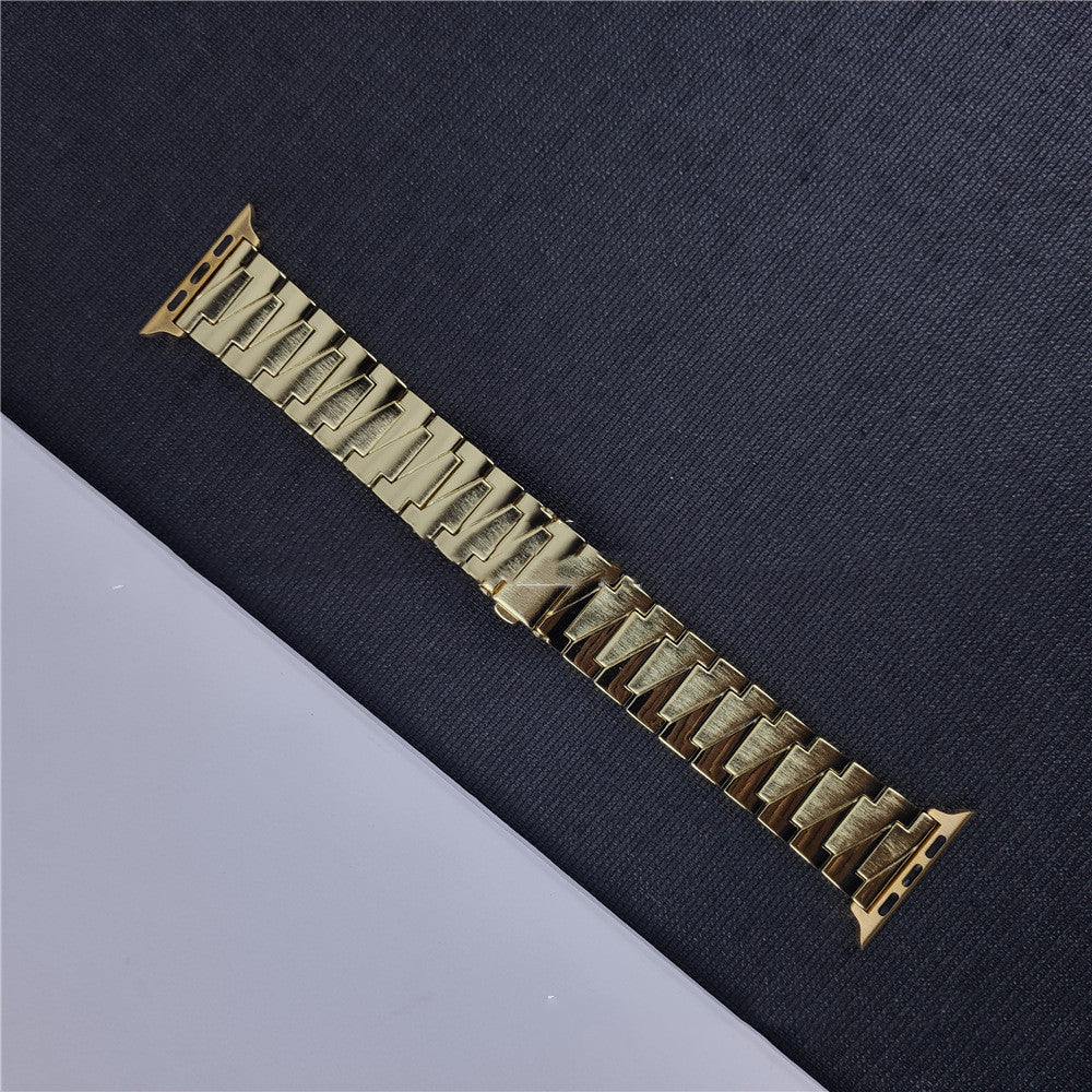 The New Stainless Steel Toothed Three-strain Watch Strap
