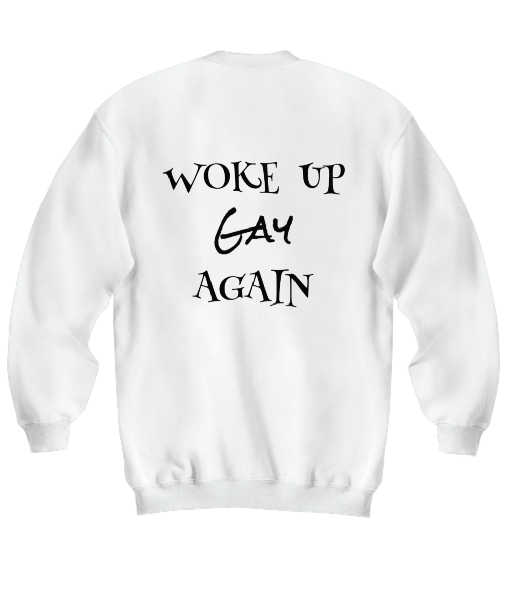 LGBTQ2S+ "Woke Up Gay Again" Hoodies and Sweatshirts Several Color Choices