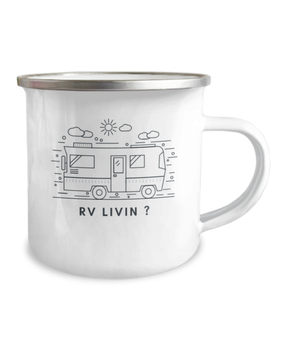 Whimsical RV Livin? Camping Mug for Lover's of the Life