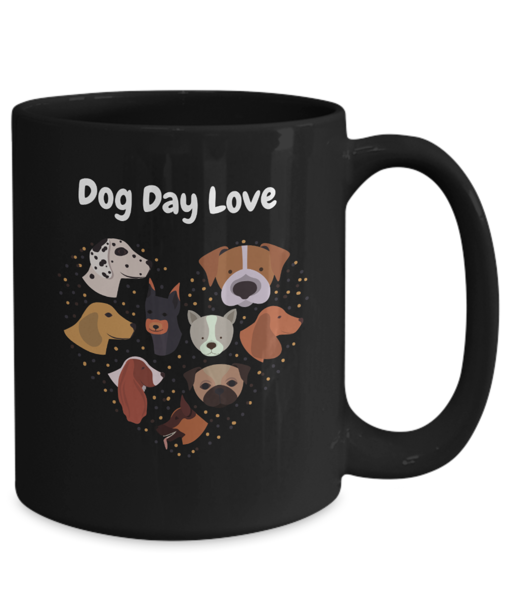 Celebrating Purebred Dog Day With a "Dog Day Love" Mug Available In 2 Sizes
