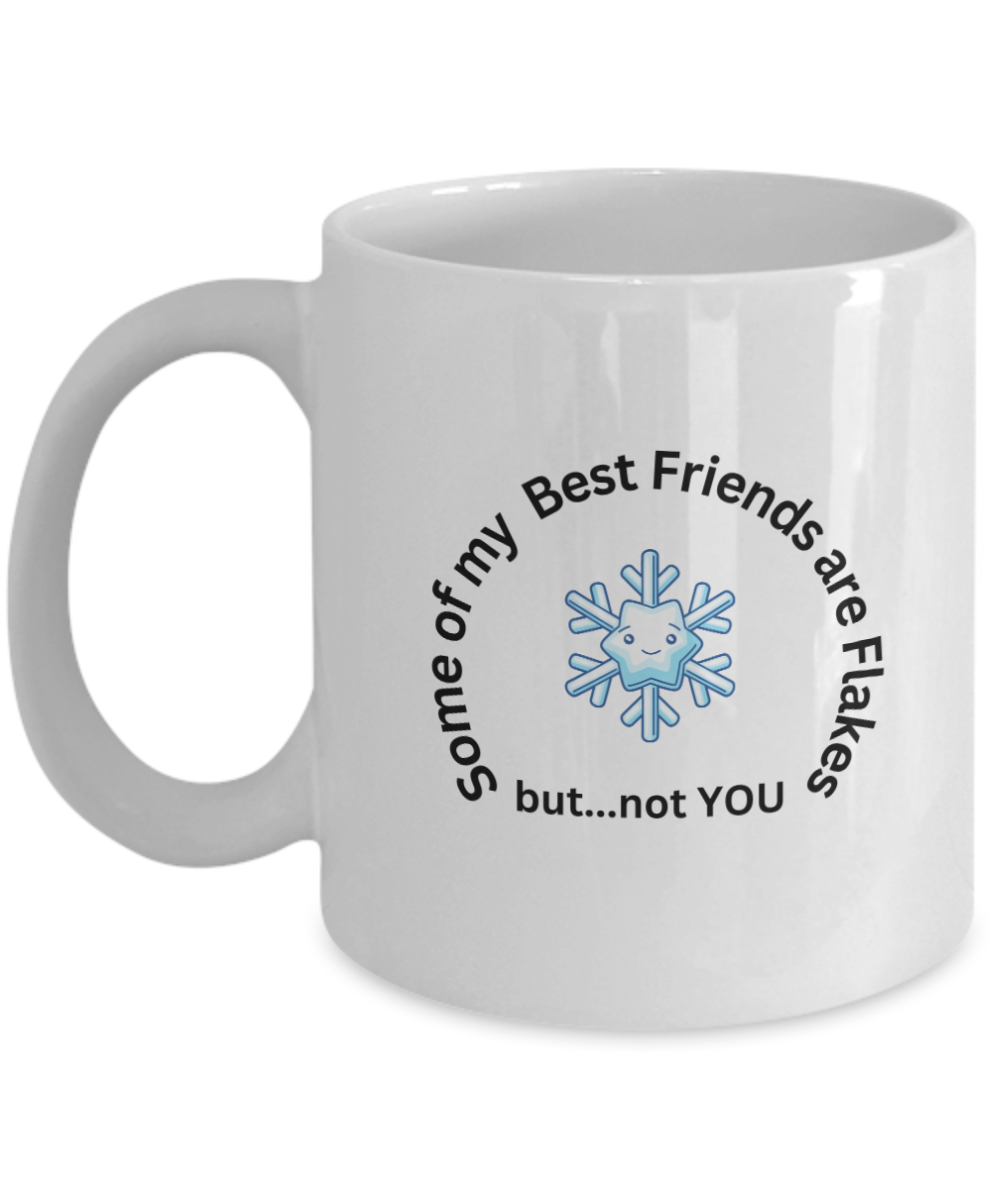 Comical Snowflake Coffee Mug Great Gift Idea for Cynical