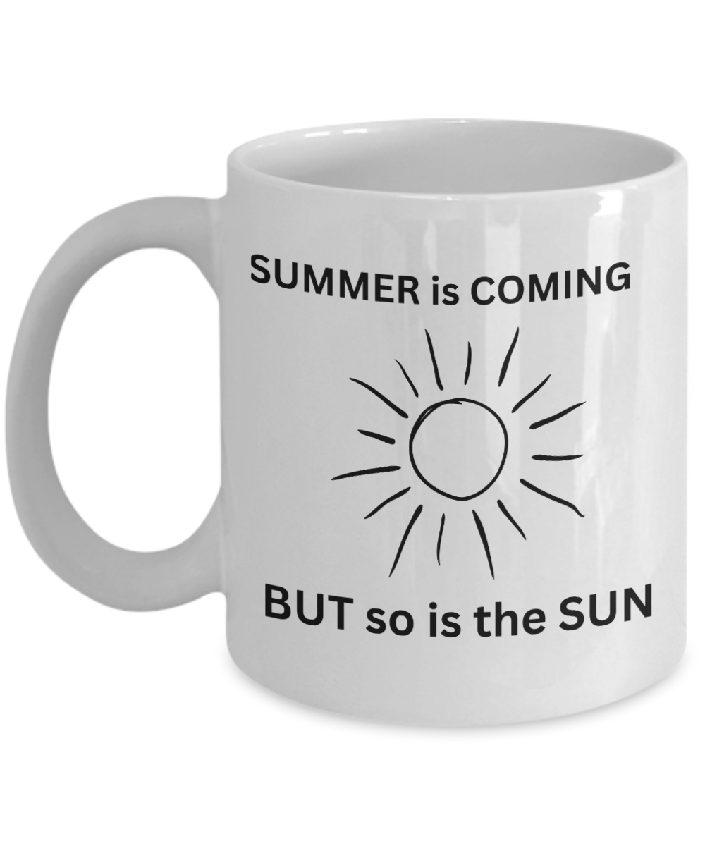 A Sun Smart Mug For Sun Awareness White/Black Available In 2 Sizes