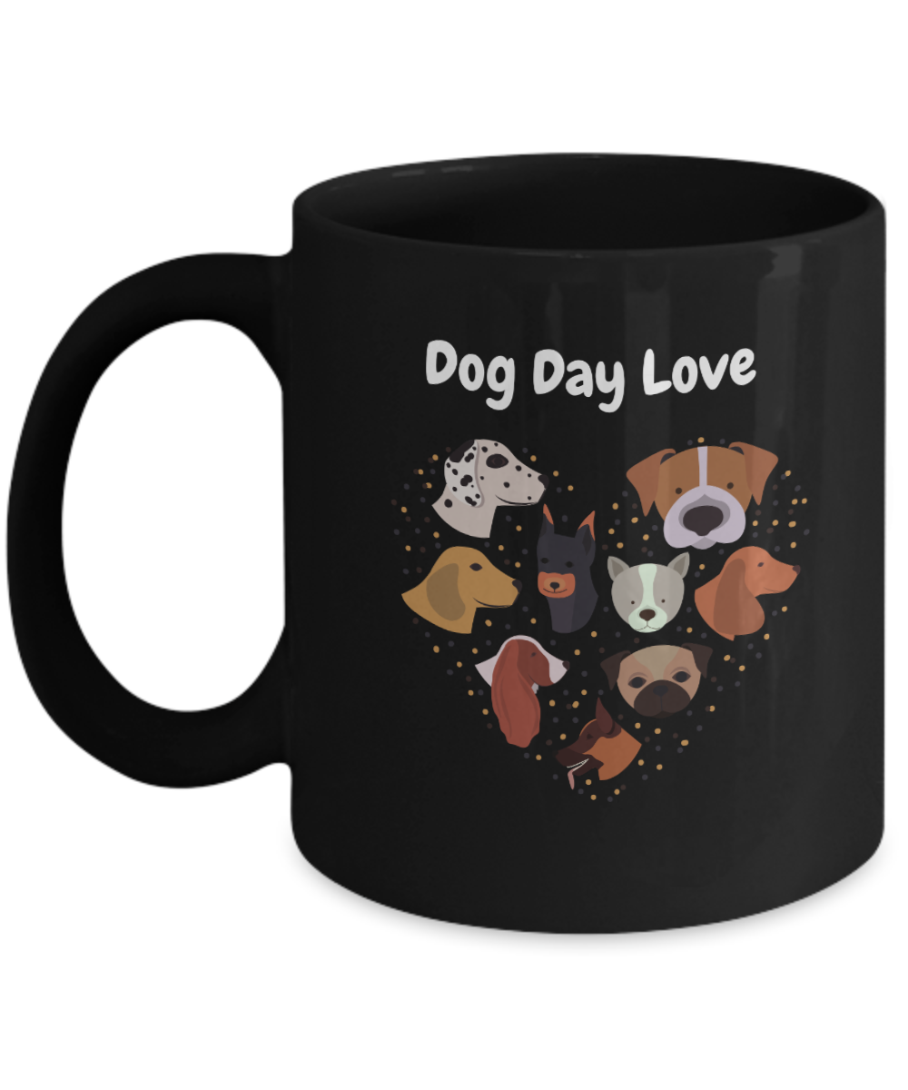 Celebrating Purebred Dog Day With a "Dog Day Love" Mug Available In 2 Sizes