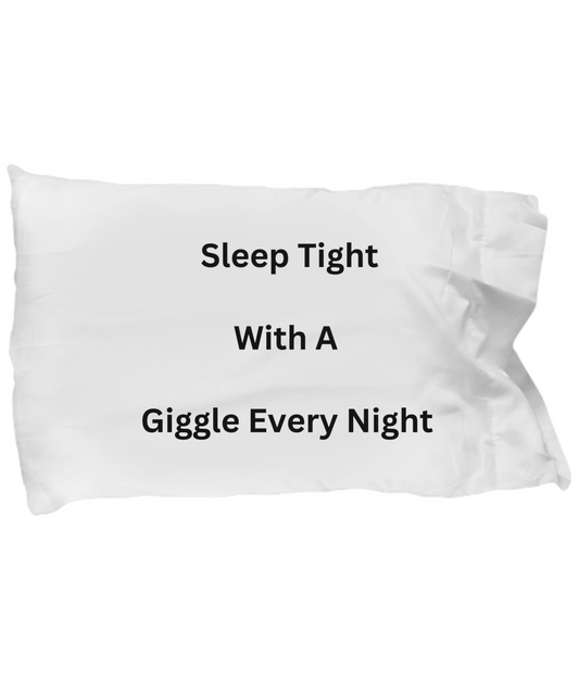 "Better Sleep Month" Pillow Case White/Black