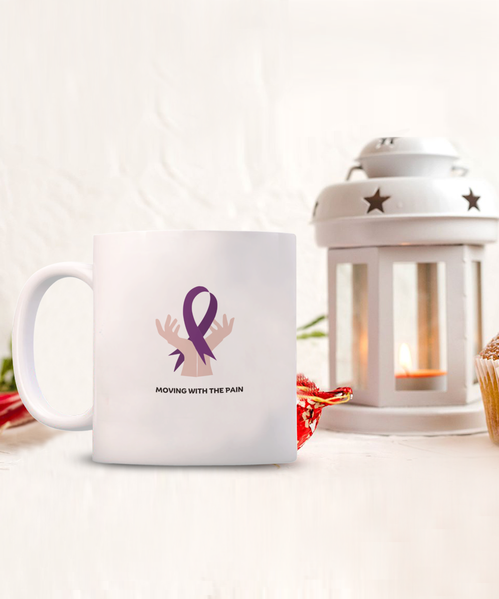 Inspirational Support for Fibromyalgia Awareness Mug Available In 2 Sizes