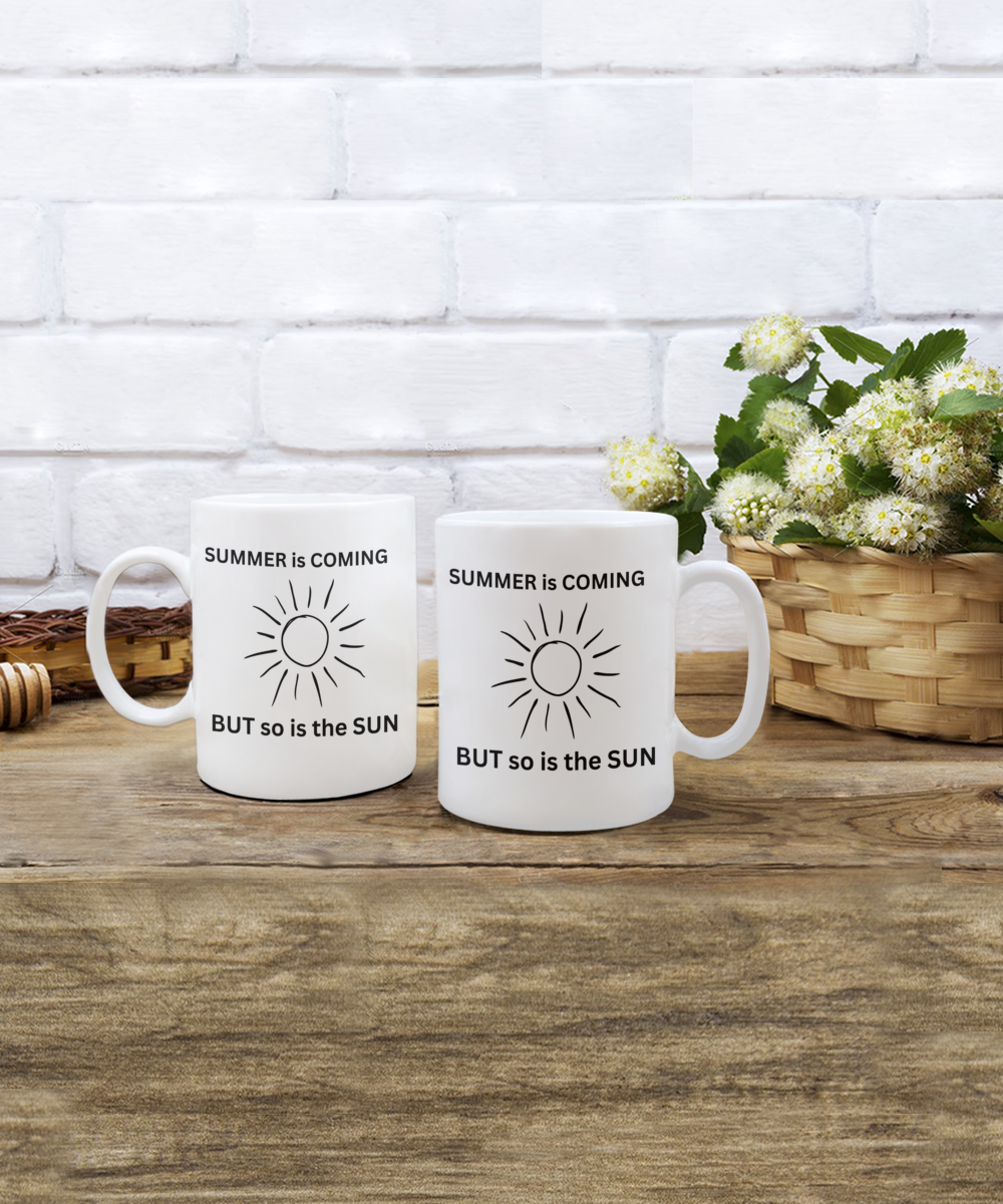 A Sun Smart Mug For Sun Awareness White/Black Available In 2 Sizes